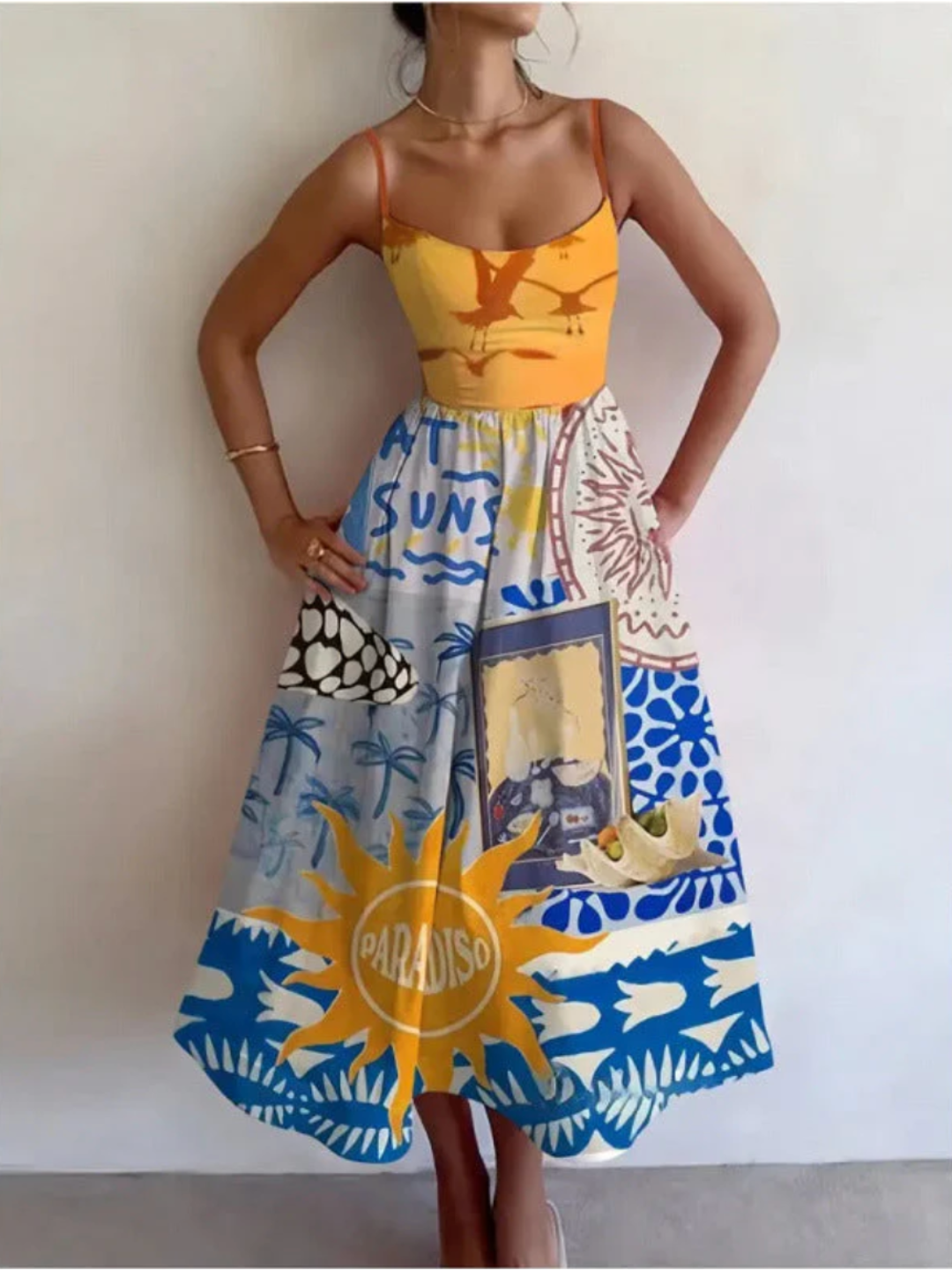 Calyndra | Vestido Midi Italiano